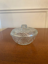 Load image into Gallery viewer, Pretty Vintage Glass Lidded Dish