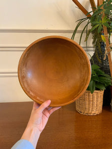 Gorgeous Vintage Turned Wooden Bowl