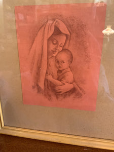 Beautiful Mother and Child Framed Print