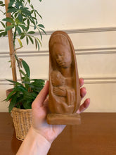 Load image into Gallery viewer, Wooden Carved Madonna and Child