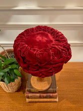 Load image into Gallery viewer, Vintage Red Velvet Hat