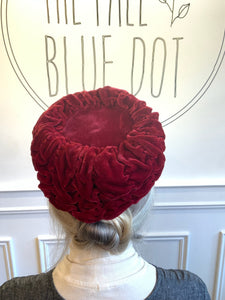 Vintage Red Velvet Hat