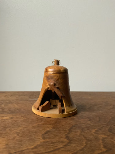 Carved Nativity Bell