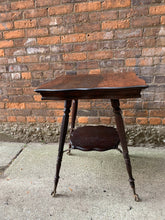 Load image into Gallery viewer, Beautiful Side table with Delicate Claw Foot Legs and Rich Rustic Top