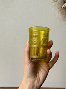 Gorgeous Vintage Neo Classical Olive and Gold Cup