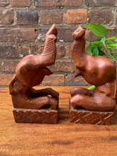 Load image into Gallery viewer, Pair of Wooden Elephant Bookends