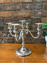 Load image into Gallery viewer, Stunning Vintage Silver-Plated 5-Arm Candelabra