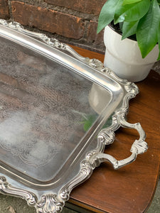 Amazing Vintage Silver Plated Ornate Tray