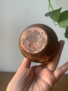 Vintage Hammered Copper Vessel
