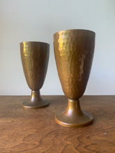 Load image into Gallery viewer, Pair of Very Cool Hammered Metal Chalices