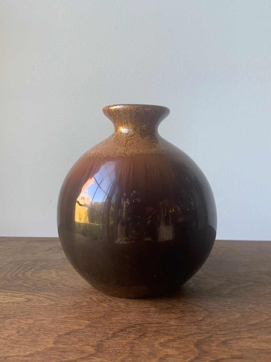 Small Brown Pottery Vase