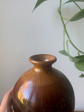 Load image into Gallery viewer, Small Brown Pottery Vase