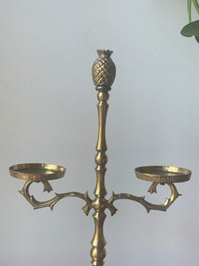 Stunning Vintage Brass Scale Candle Holder
