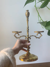 Load image into Gallery viewer, Stunning Vintage Brass Scale Candle Holder