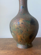 Load image into Gallery viewer, Unique Vintage Vase with Metal/Stone Finish
