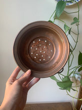 Load image into Gallery viewer, Gorgeous Vintage Copper Berry Bowl Colander