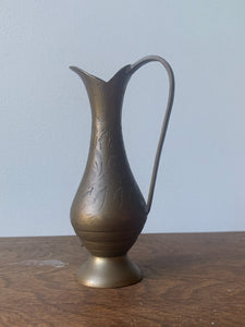 Lovely Little Brass Pitcher Bud Vase