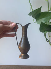 Load image into Gallery viewer, Lovely Little Brass Pitcher Bud Vase