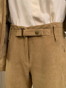 Tan ORLY Two Piece Jacket Pant Set (Size 8)