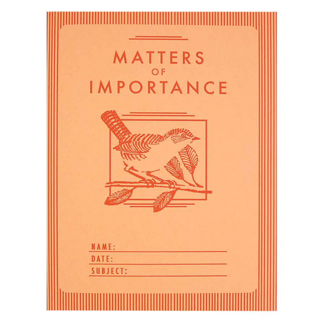 Matters of Importance | Notebook