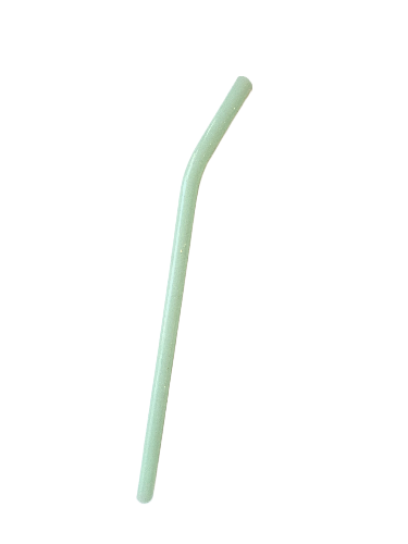 Bent Glass Straw Milk Jade Drinking Straw