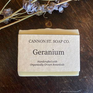 Geranium Coconut Soap - Cannon Street Soap Co.