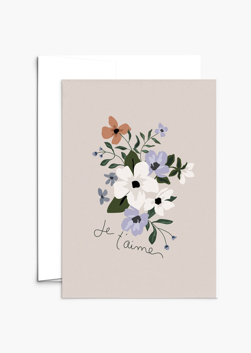 Je t'aime Greeting Card