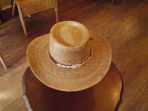 Handwoven Palm Leaf Sun Hat - Honey Brown