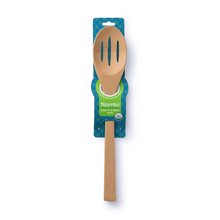 Load image into Gallery viewer, Bamboo Slotted Spoon with Rest