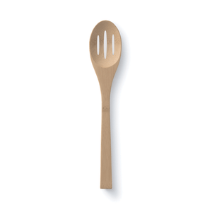 Bamboo Slotted Spoon with Rest