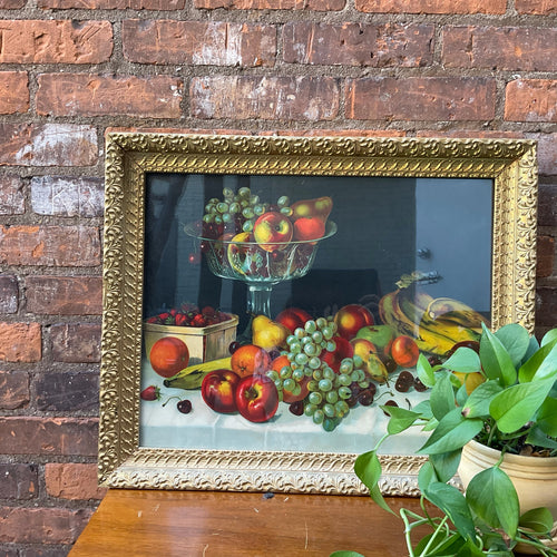 Stunning Antique Framed Stillife Print