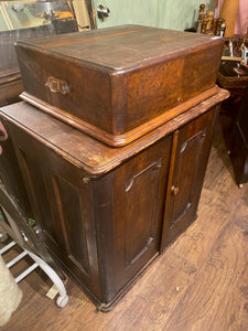 Antique Mahogany Sewer’s Cabinet with Inset Drawers