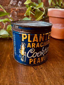 Vintage Planters Peanut Can