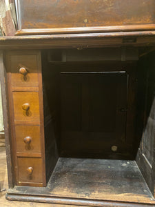 Antique Mahogany Sewer’s Cabinet with Inset Drawers