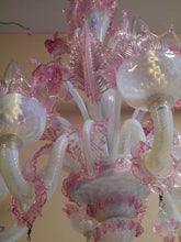 Load image into Gallery viewer, Contemporary Italian Murano Glass Hand Blown Chandelier