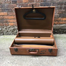 Load image into Gallery viewer, Large Vintage Suitcase with Hangers