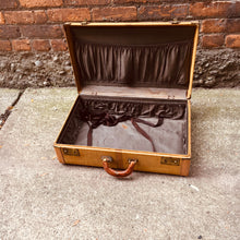Load image into Gallery viewer, Vintage Tan Suitcase Luggage