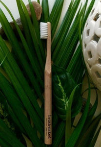 Adult Bamboo Toothbrush Medium- Nylon Bristles