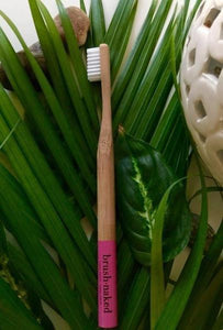 Adult Bamboo Toothbrush Medium- Nylon Bristles