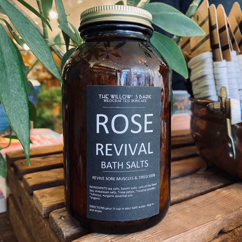 Rose Revival Bath Salts by Willows Bark