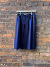 Load image into Gallery viewer, Vintage Navy High Waist Skirt (Small)