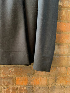Vintage 100% Wool Black High Waist Skirt (Small)