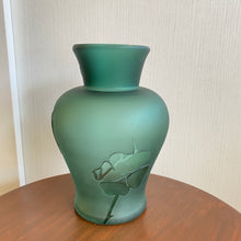 Load image into Gallery viewer, Kelsey Pilgrim Green Vase with Flowers
