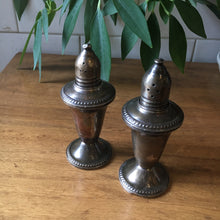 Load image into Gallery viewer, Pair of Silver Plated Salt and Pepper Shakers