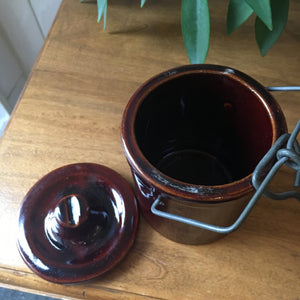 Small Crock with Lid