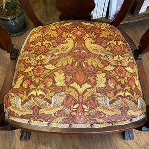 Late 19th Century Empire Style William Morris Textile Covered Chair