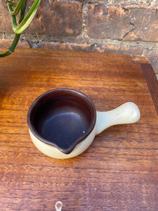 Small Pottery Dish with Handle
