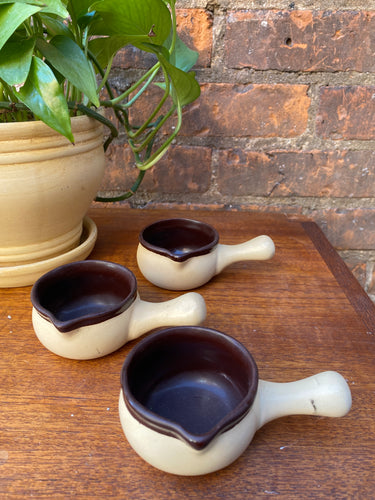 Small Pottery Dish with Handle