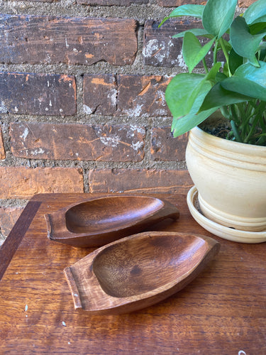 Small Vintage Boat Shaped Serving Bowl