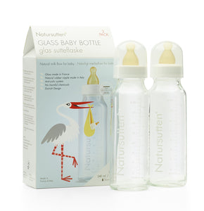 Glass Baby Bottles - 8oz 2 Pack (240ml)